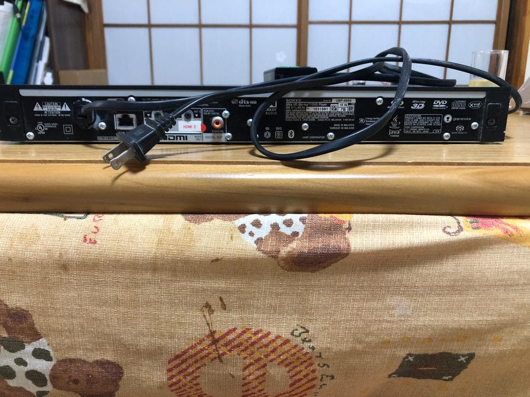 SONY 4K ULTRA HD BD プレイヤー UBP-X800 北米版