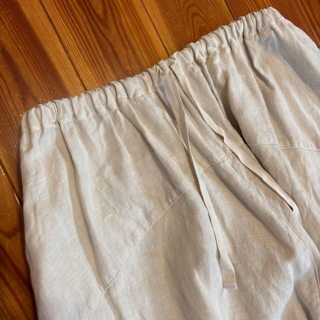 nest Robe リネンフリンジレースドロワーズパンツ　生成り　ネストローブ