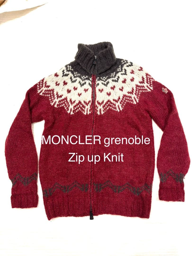 美品 MONCLER grenoble アルパカ ニット S モンクレール