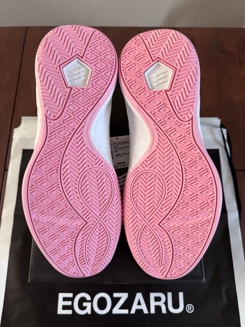 【新品・希少品✨】EGOZARU RIKU1 ホワイト✖︎プローブピンク 28cm