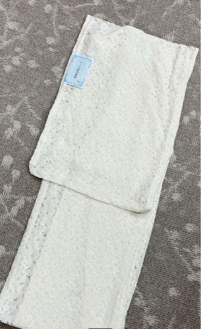 レース着物・レース浴衣／アイボリー／Lサイズ(フリー)／新品未使用