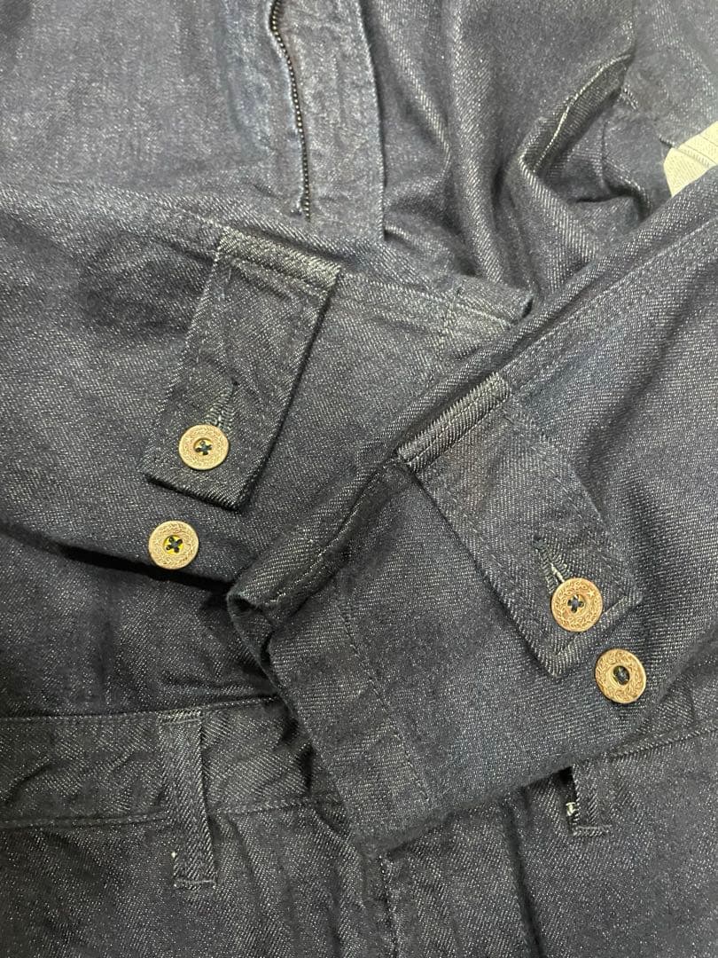 桃太郎ジーンズ　つなぎ　オールインワン　36 状態◎