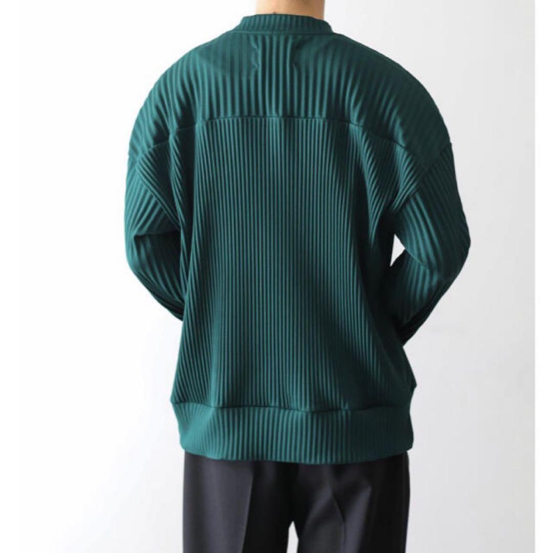 【半額以下！】ssstein / Pleated Knit Crew Neck