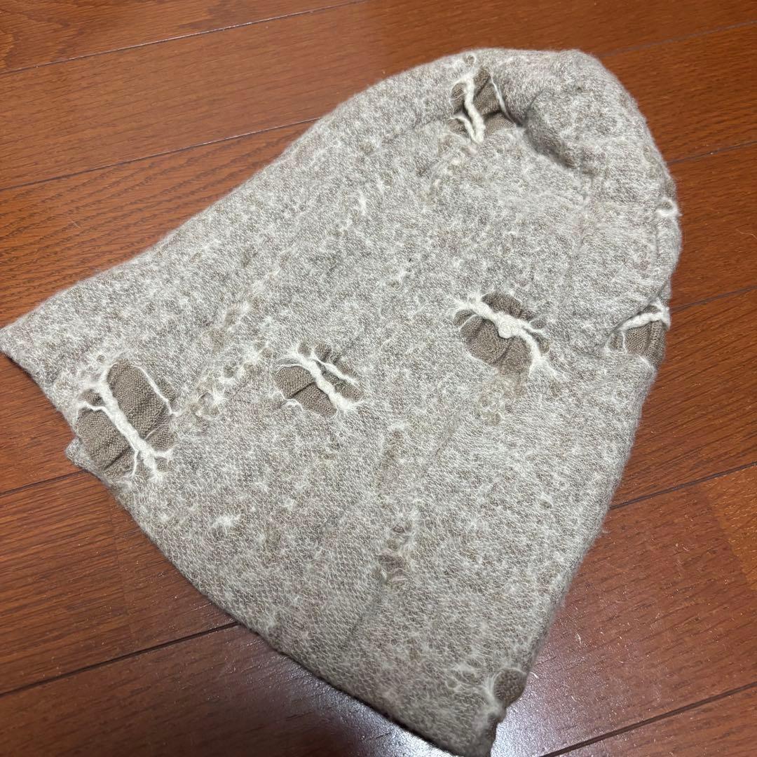 キリュウキリュウ ダメージ加工 ニット帽 ビーニー