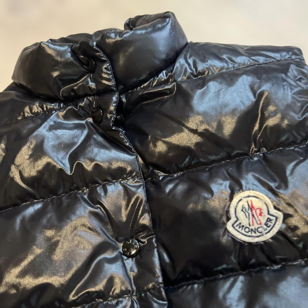 超美品！モンクレール GUI ダウンベスト ブラック スナップボタン ウィメンズ