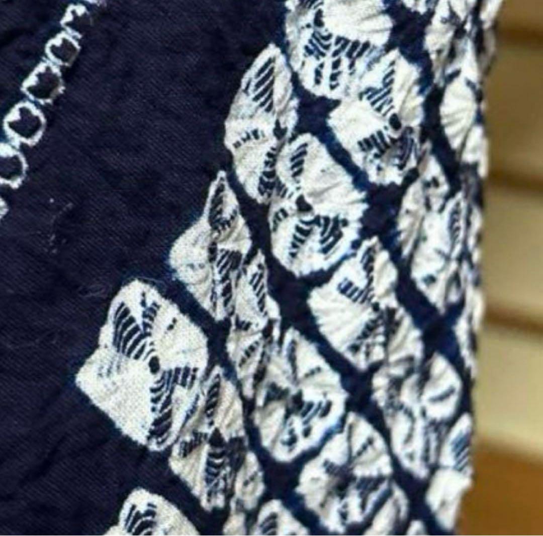 有松鳴海絞り浴衣フルセット4点　美品高級浴衣＋夏正絹帯＋夏正絹帯締め＋夏帯揚げ