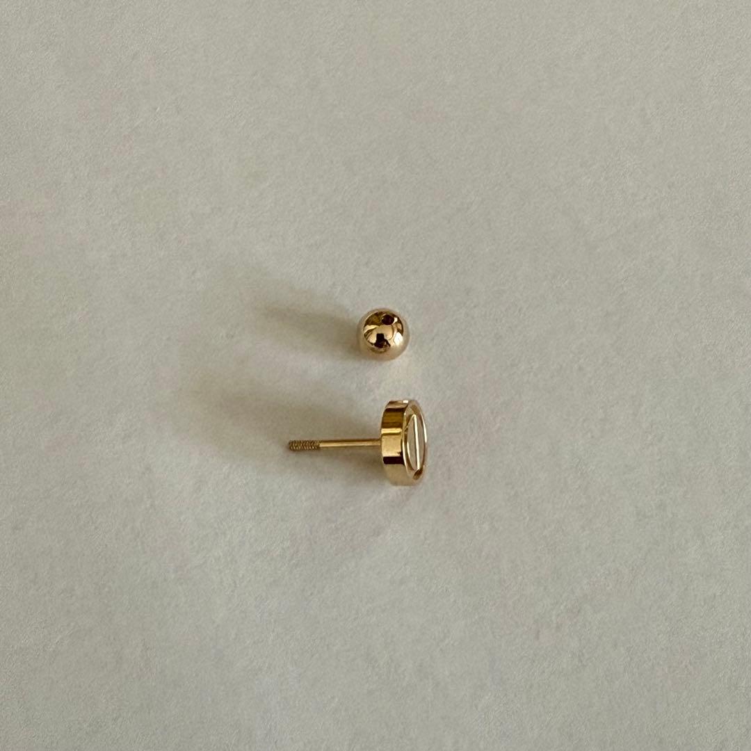 Cartierカルティエ LOVE シングルピアス YG（片耳用）