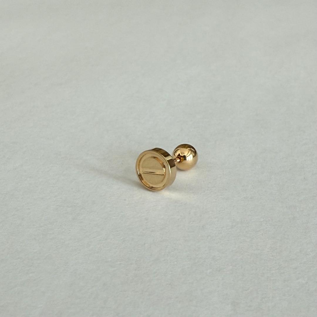 Cartierカルティエ LOVE シングルピアス YG（片耳用）