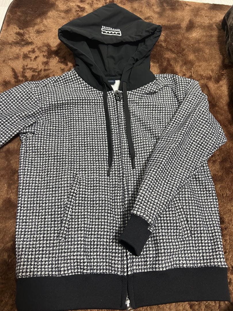 muta MARINE 千鳥柄 パーカー