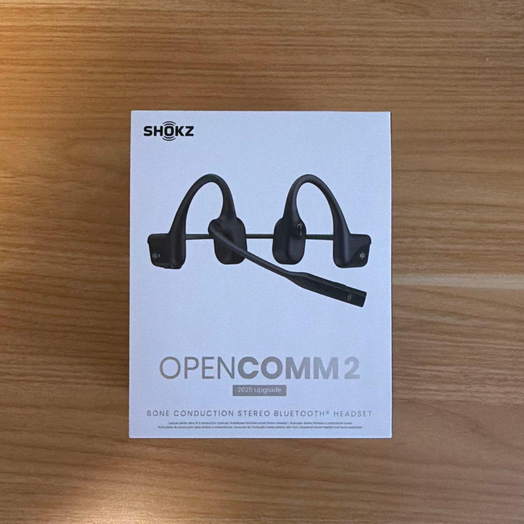 Shokz (ショックス) OpenComm2 2025 Upgrade 骨伝導