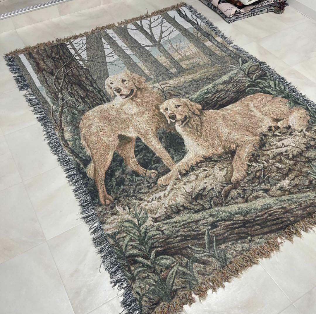 犬　ラブラドール　マルチカバー　ソファーカバー　ラグ　171x124