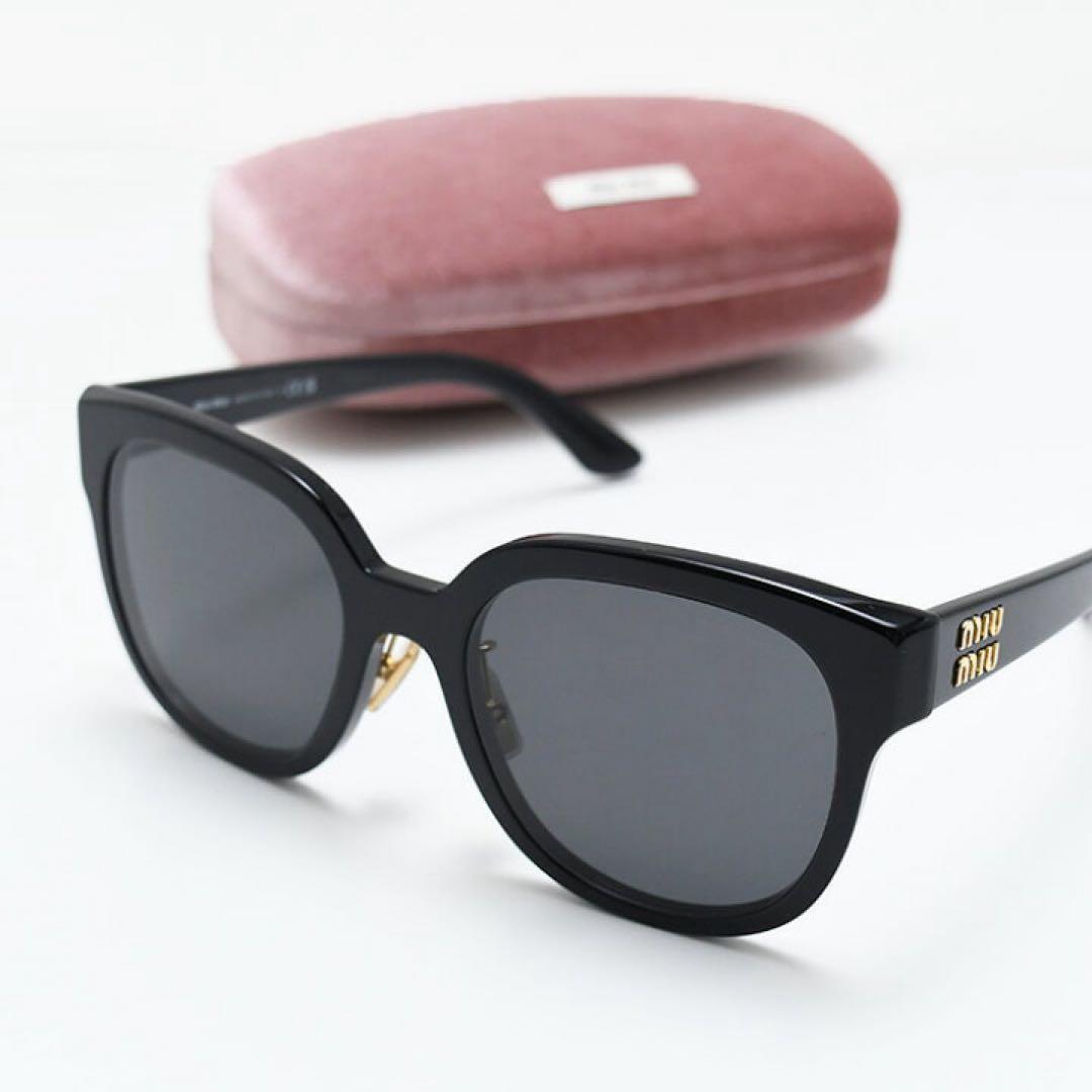 MIU MIU アイウェア ロゴ サングラスウェリントン メタルロゴ UVカット