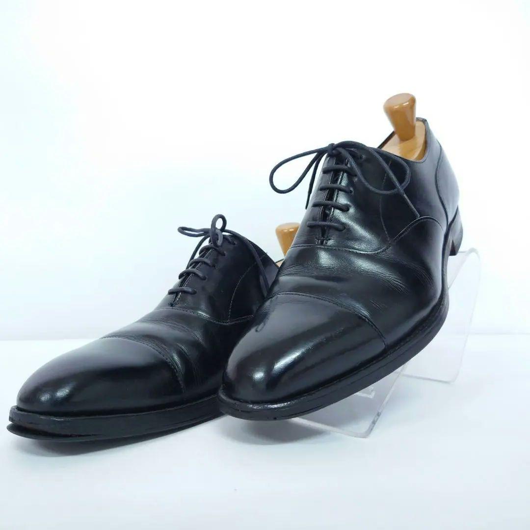 JOSEPH CHEANY 内羽根ストレートチップ ブラック 黒　サイズ7