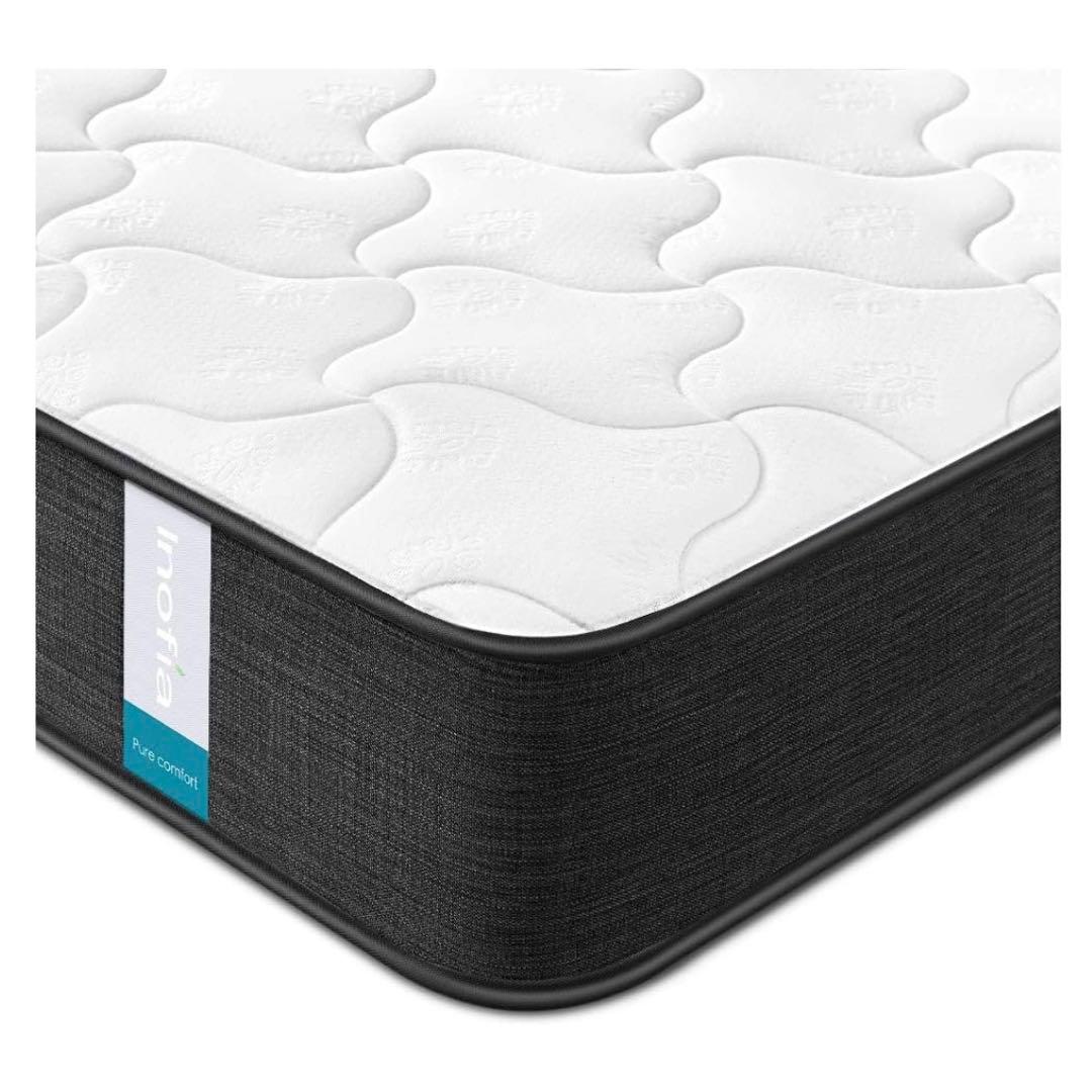 Inofia ダブル マットレス 極厚22cm ポケットコイル 高反発 圧縮梱包