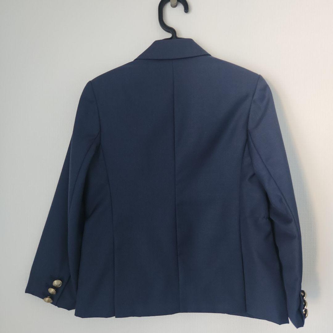  キッズ ネイビー ブレザーとショートパンツのセット