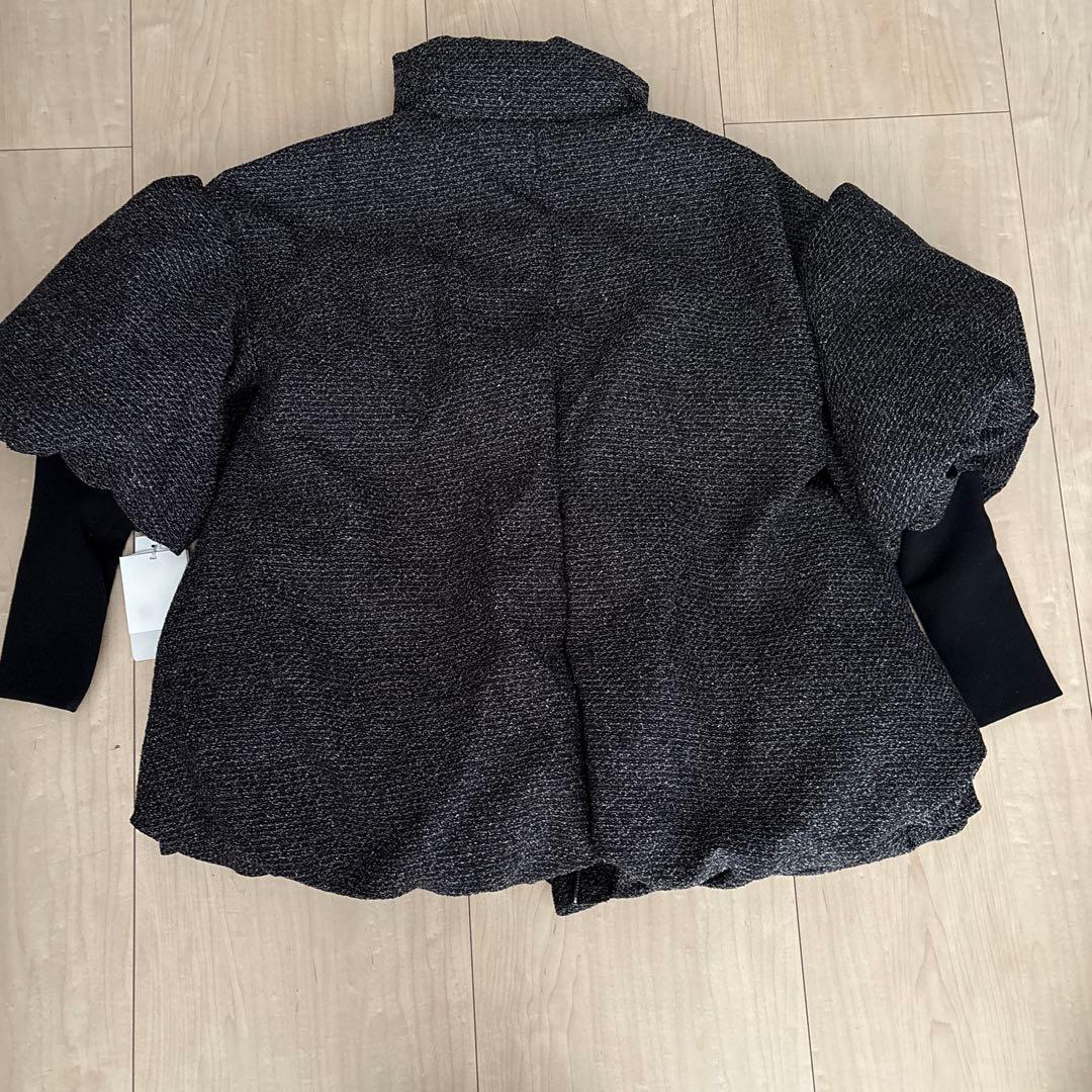 【未使用】CELFORD ツイードパテッドブルゾン