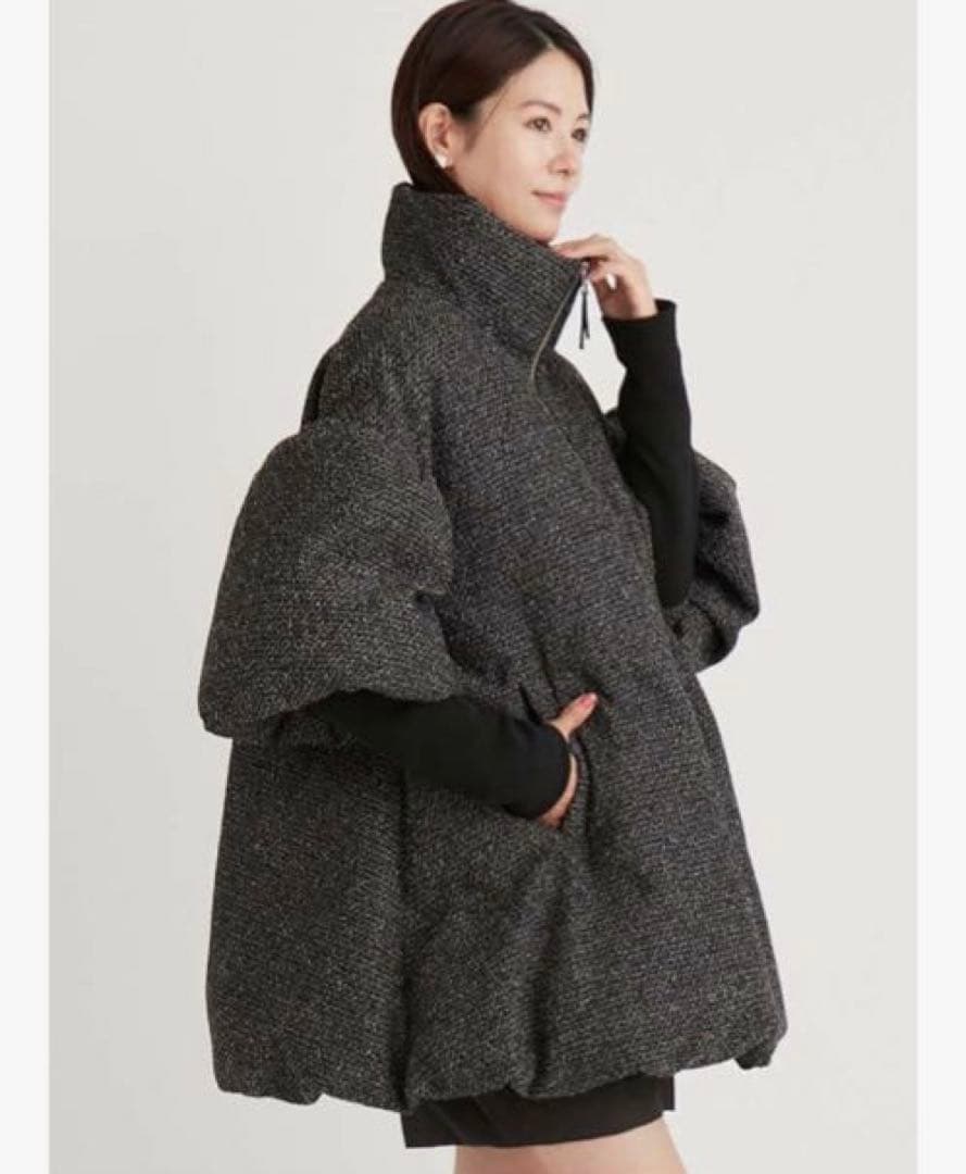 【未使用】CELFORD ツイードパテッドブルゾン