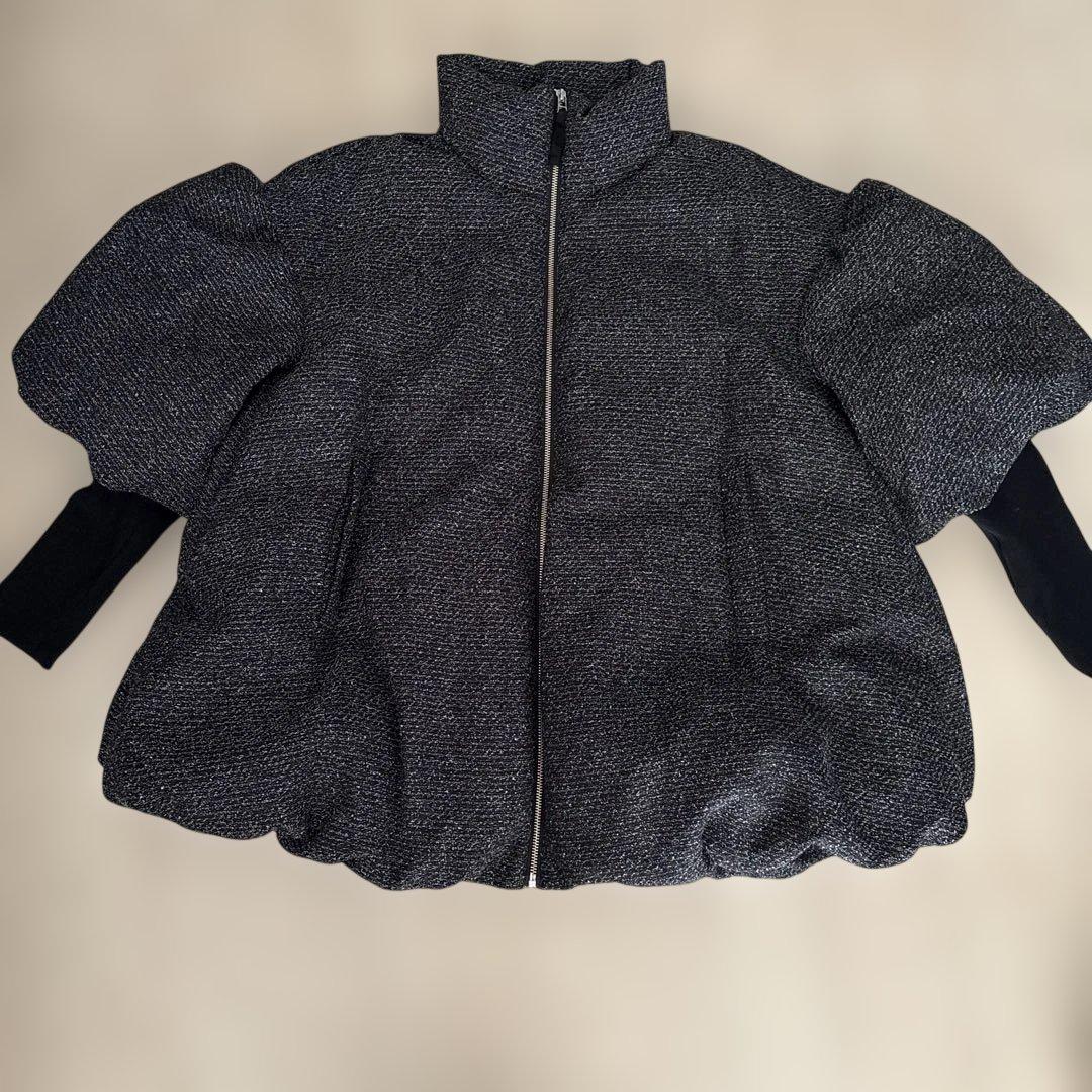 【未使用】CELFORD ツイードパテッドブルゾン