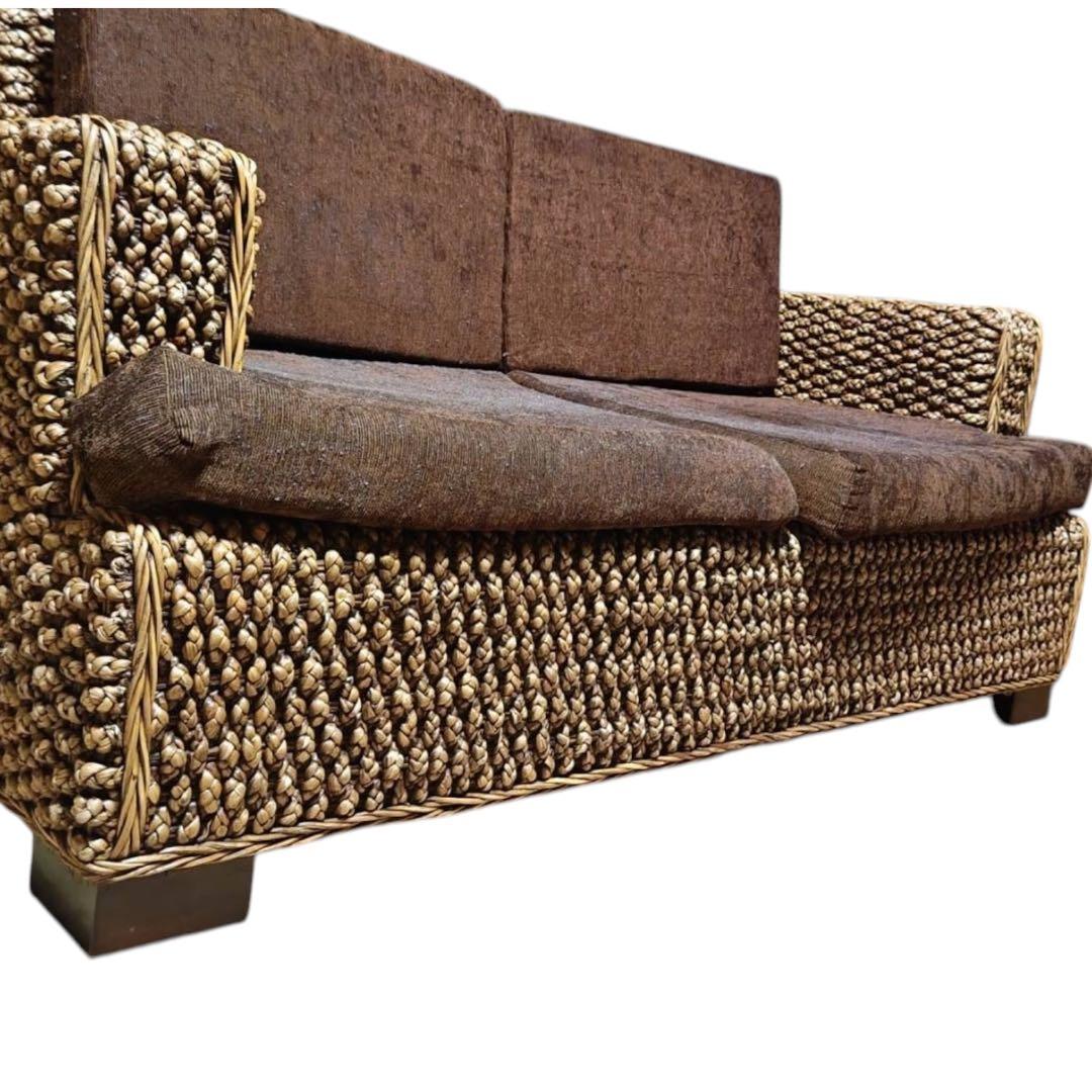 ☆ ドゥー☆ ウォーターヒヤシンス調　アジアン家具　2人掛けソファ