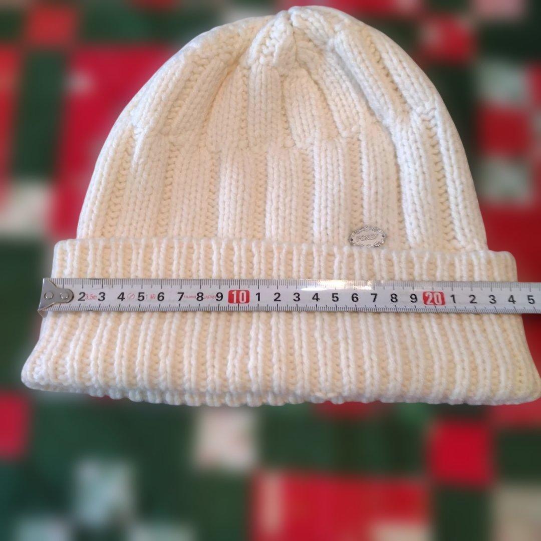 FOXEY ホワイト ニットビーニー