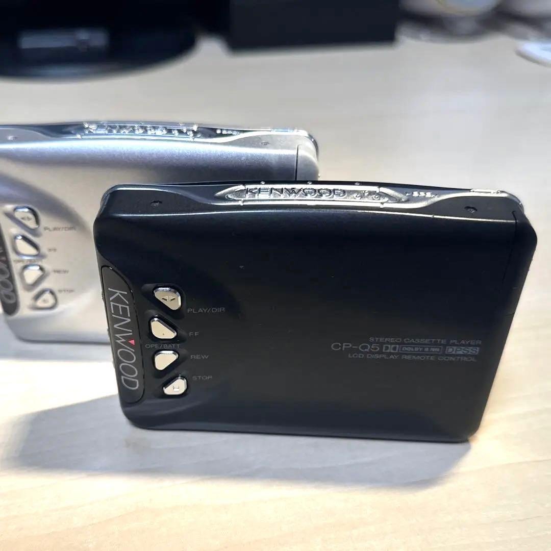 【美品DE修復品】KENWOOD カセットプレーヤー CP-Q5 ブラック