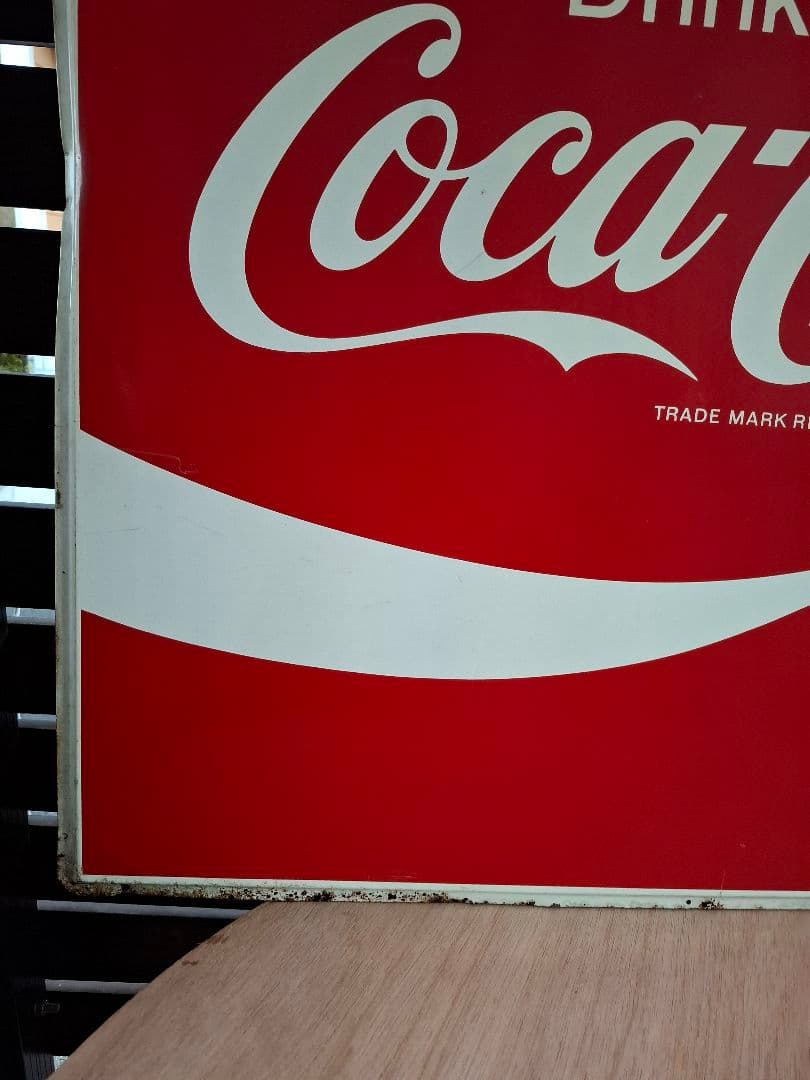 コカ・コーラ　看板　90×90　昭和　レトロ