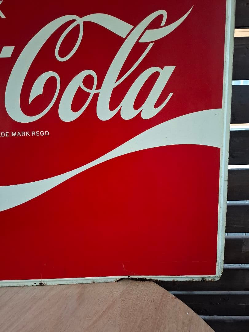 コカ・コーラ　看板　90×90　昭和　レトロ