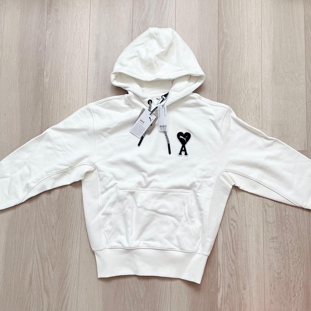 PUMA ami メンズ パーカー トレーナー フーディー 白 ホワイト 新品