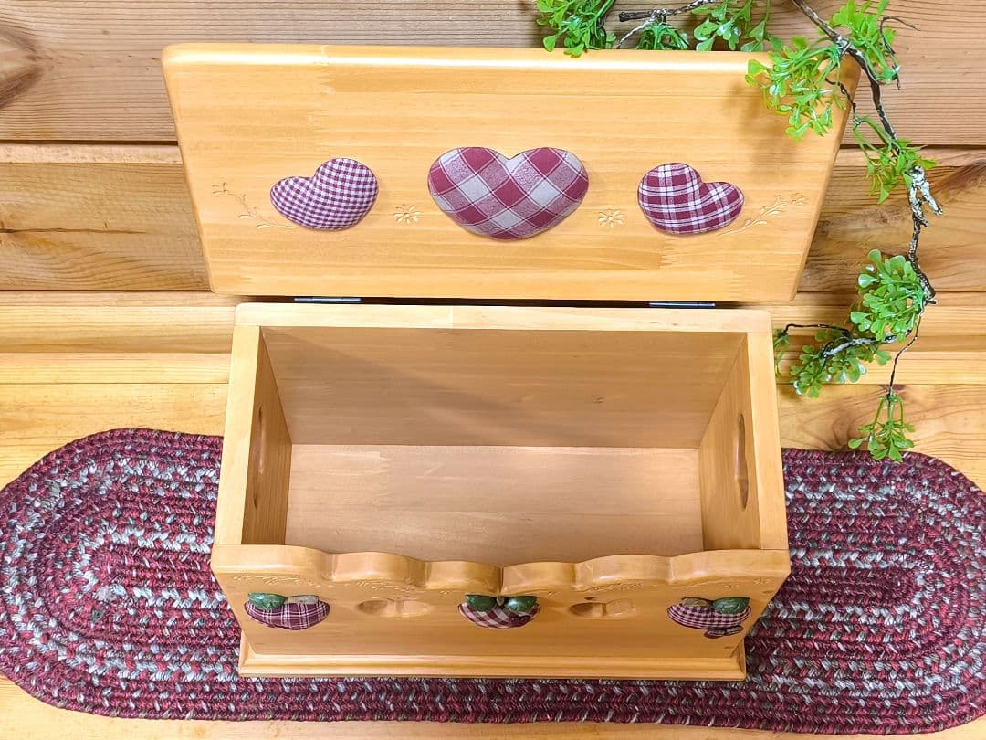 アメリカンカントリー雑貨♥ ぷっくりりんご ෆ ̖́-‬ の多目的収納BOX 小