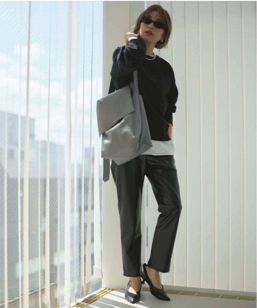 s.oyamada*SLOBE フェイクレザーBAG グリーン