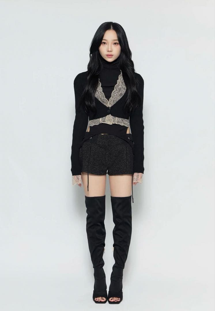 パンツ theredthread S tweed structure shorts