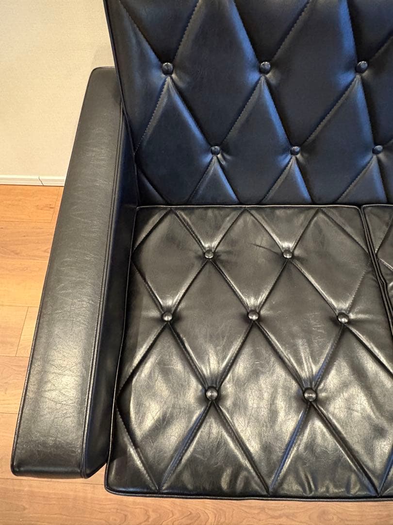 カリモク60 ロビーチェア 3シーター スタンダードブラック