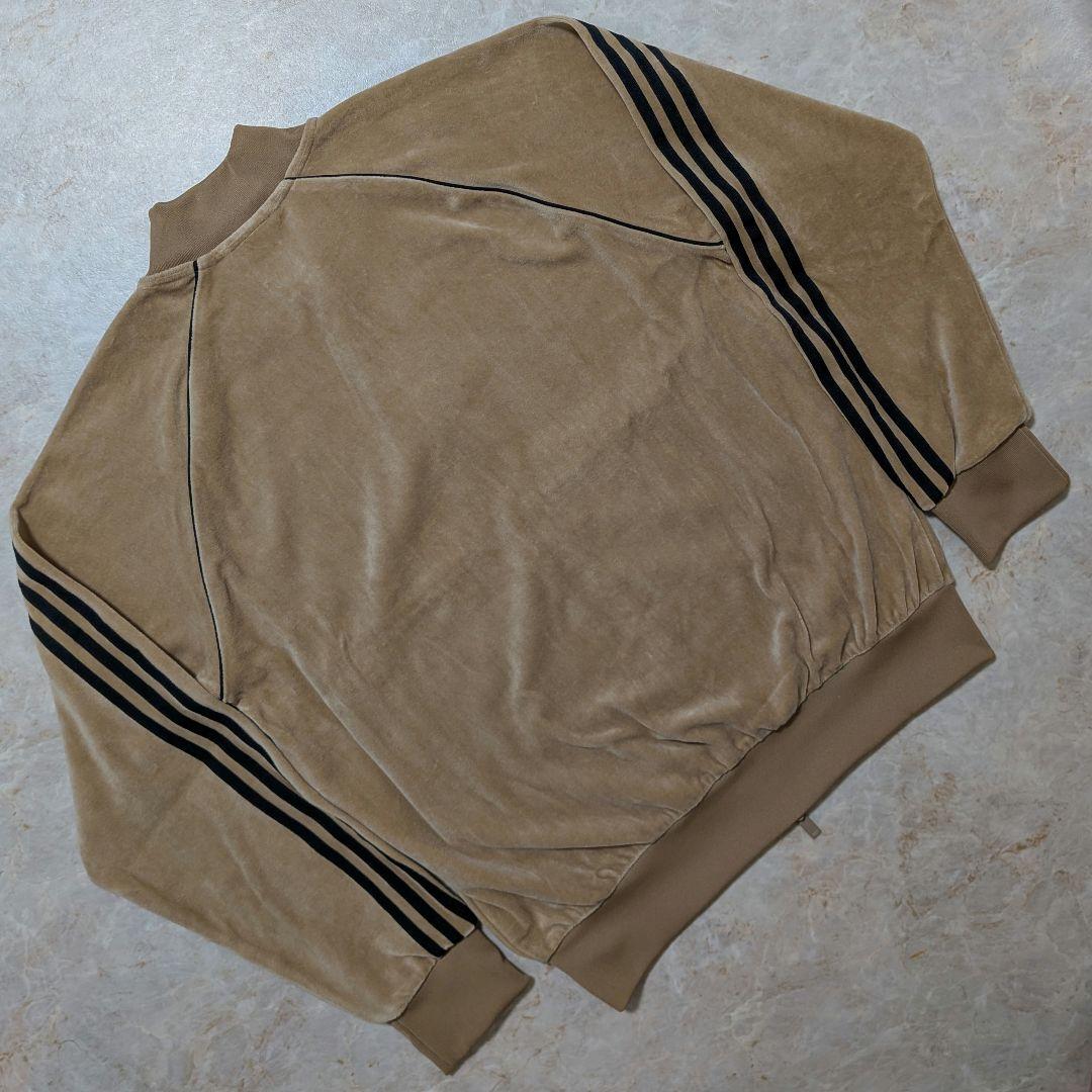 大人気⭐完売品adidasスーパースターSSTベロアトラックジャケット茶黒2XL
