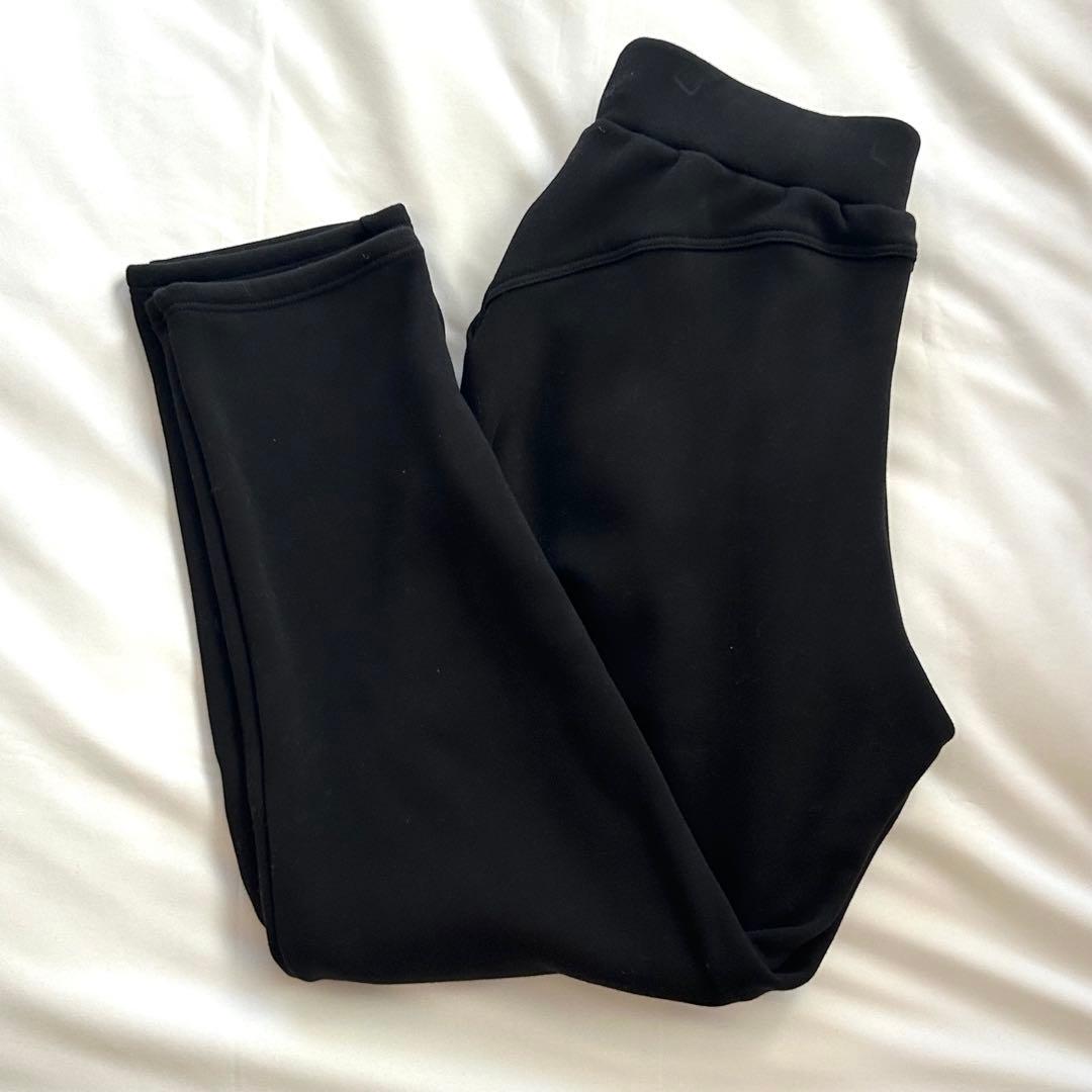 Chacott チャコット 裏起毛テーパードパンツ ブラック M