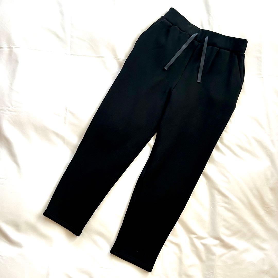 Chacott チャコット 裏起毛テーパードパンツ ブラック M