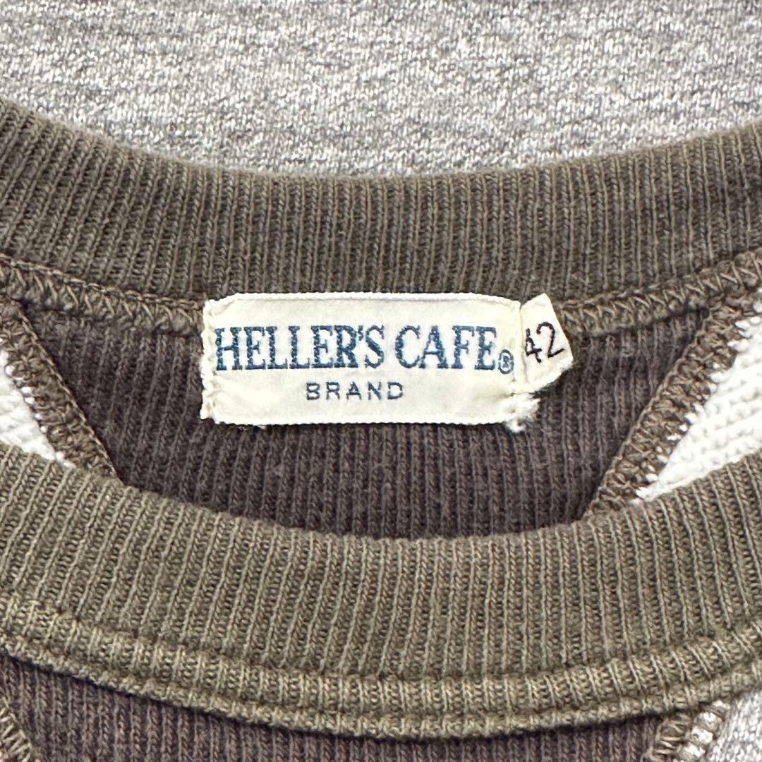 ウエアハウス ヘラーズカフェ ツートン 両Vスウェット 42 403 401