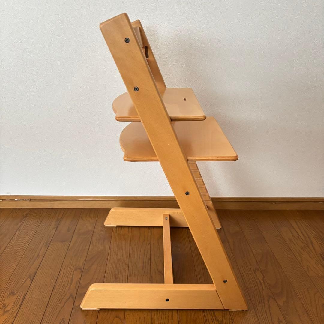 ストッケ　トリップ トラップ　ベビーチェア+ベビーセット　ナチュラル　S/N3③