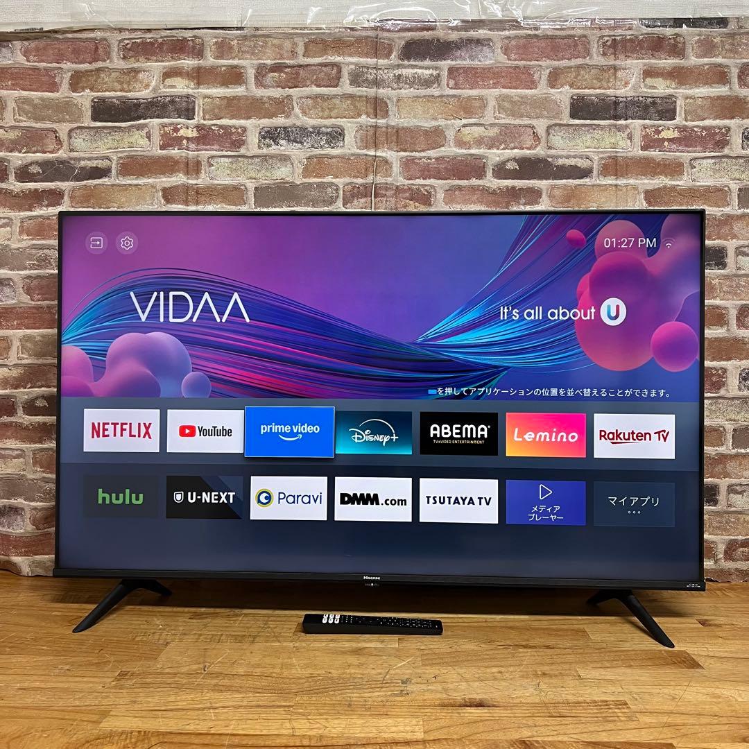 2022年製！ 50V型 4Kチューナー内蔵 液晶テレビ 50A6G ネット動画