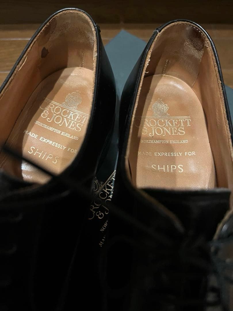 箱袋付！Crockett&Jones hallam ストレートチップ革靴71/2