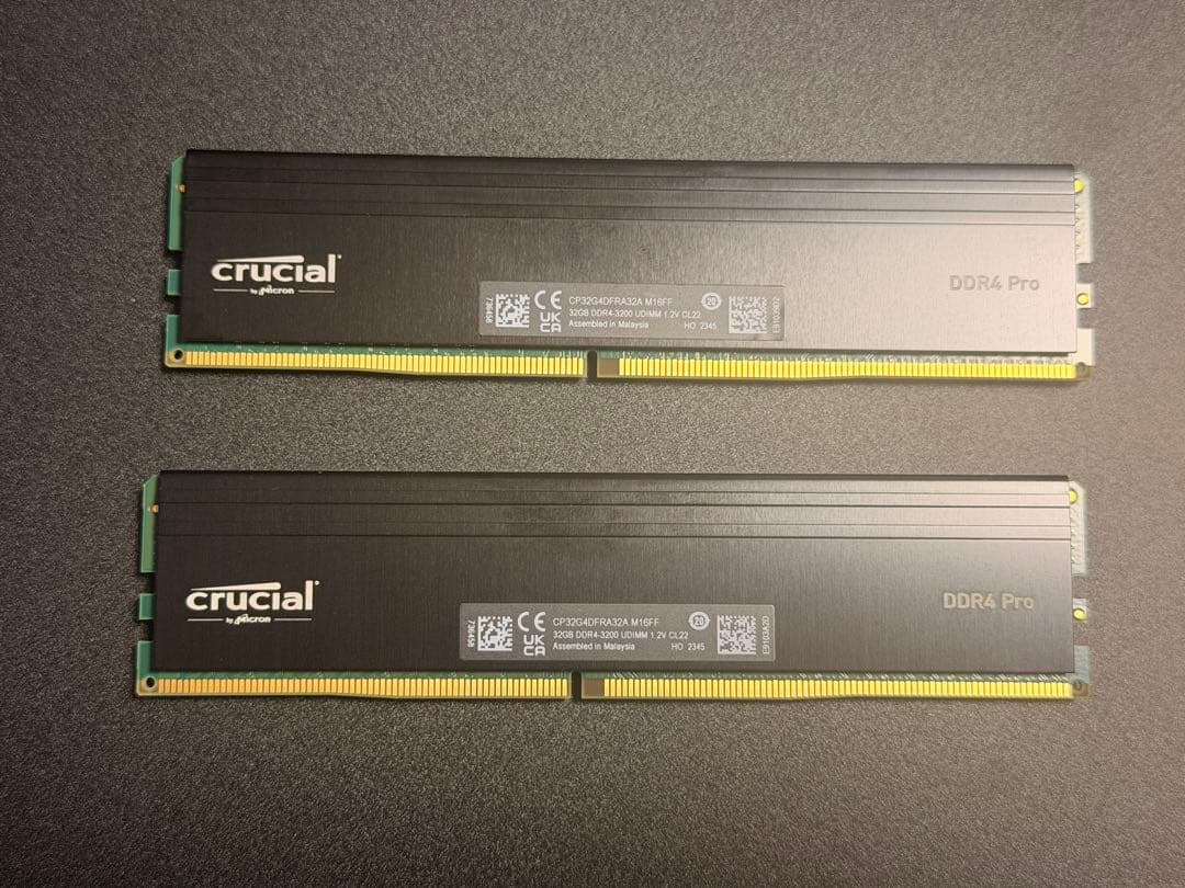 crucial DDR4 Pro 64GB(32GB×2)