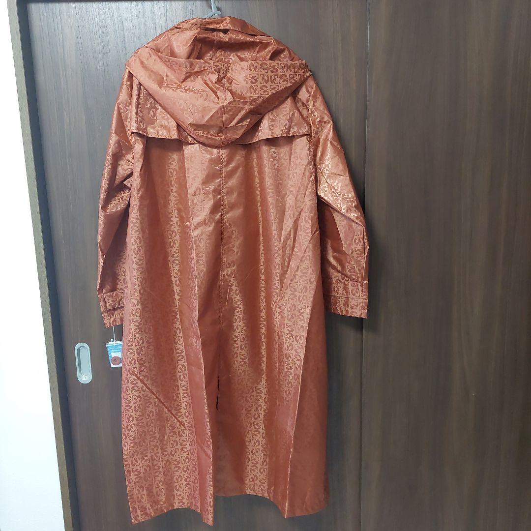 mila schön オレンジ模様レインコート LL 3L
