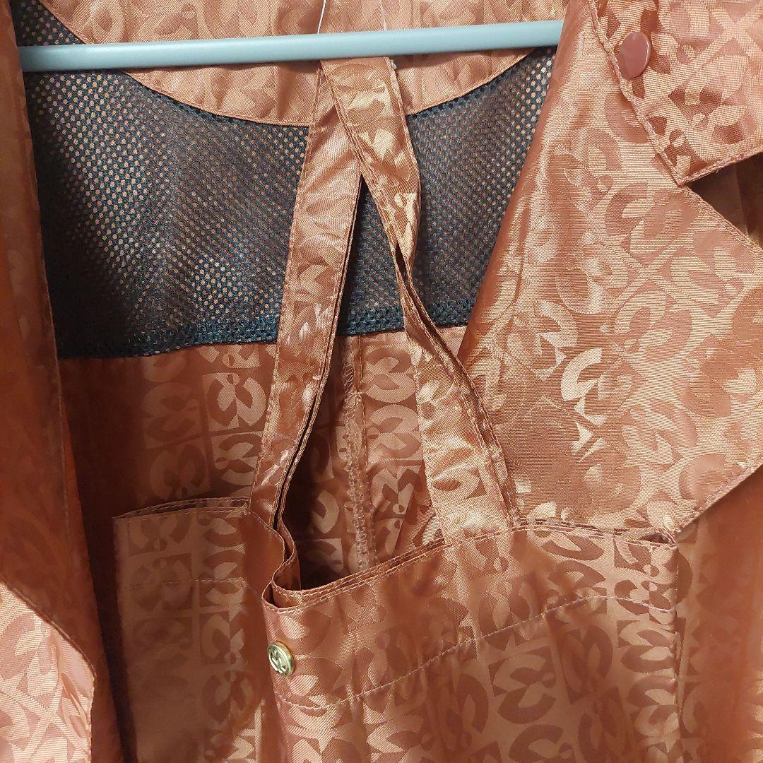 mila schön オレンジ模様レインコート LL 3L