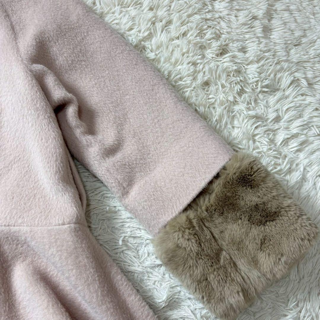 【美品】snidel ラビットファー Aラインコート　アルパカ　ウール　2012