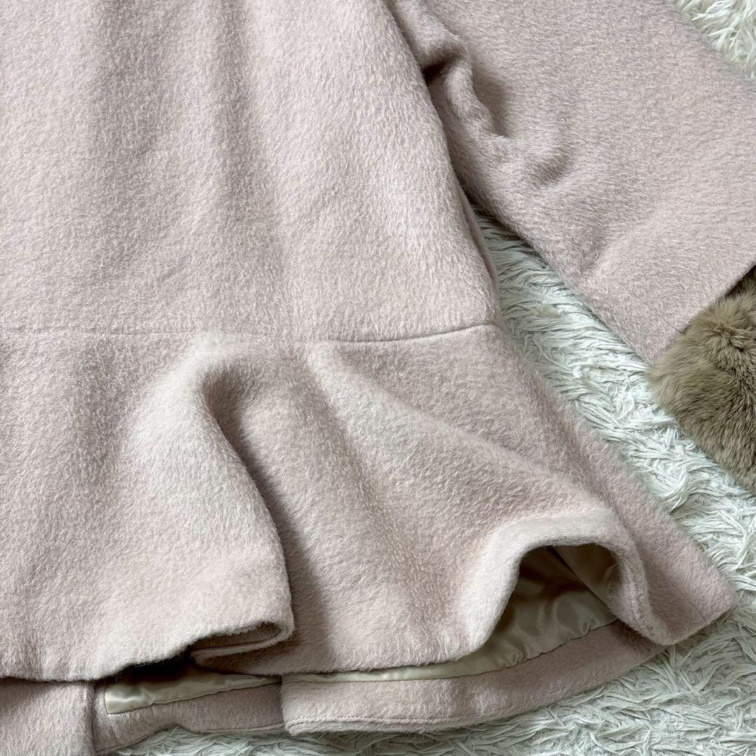 【美品】snidel ラビットファー Aラインコート　アルパカ　ウール　2012