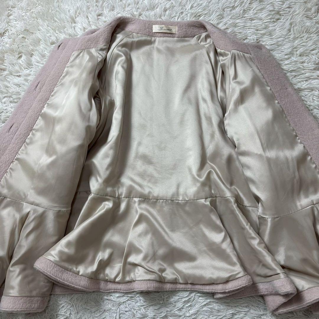 【美品】snidel ラビットファー Aラインコート　アルパカ　ウール　2012