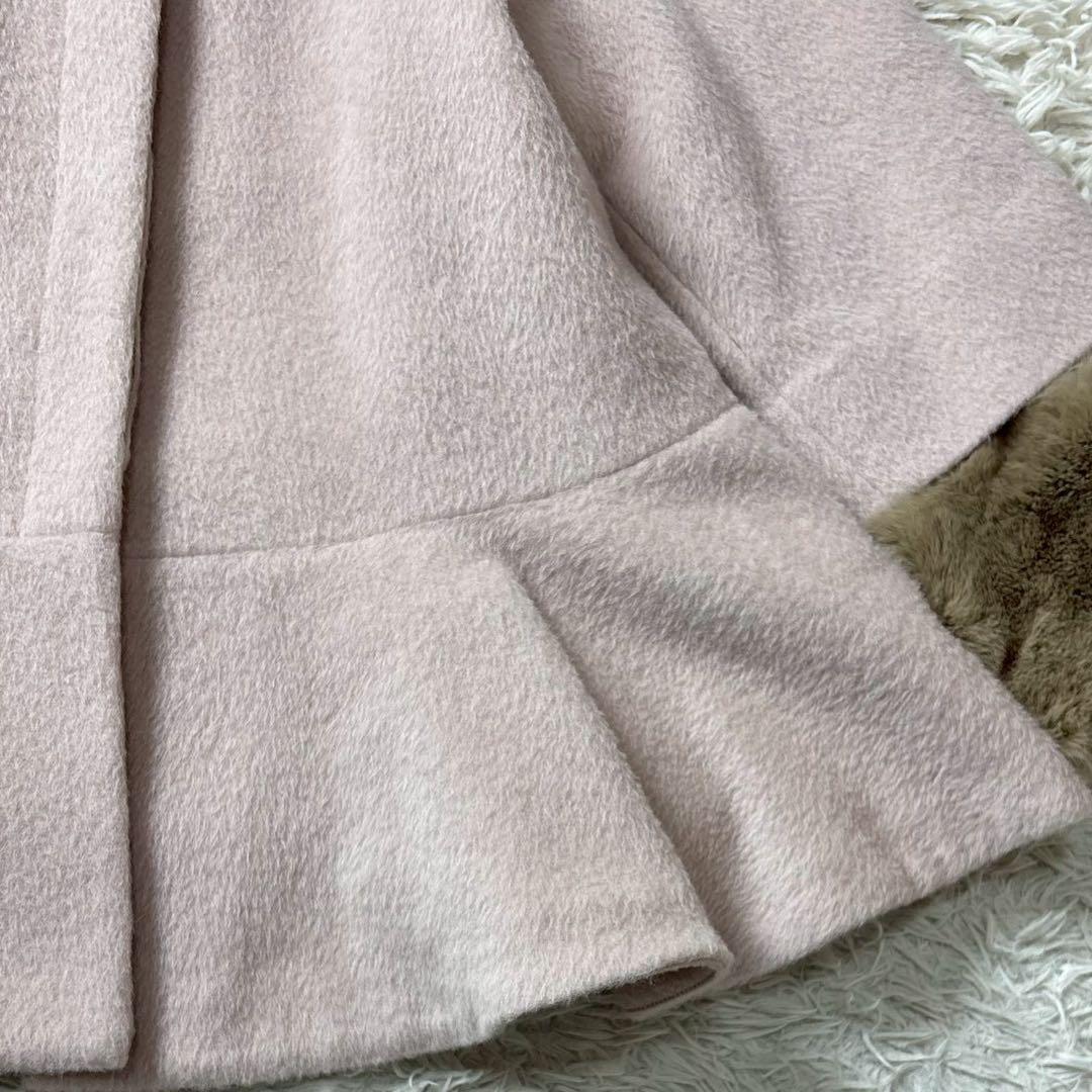 【美品】snidel ラビットファー Aラインコート　アルパカ　ウール　2012