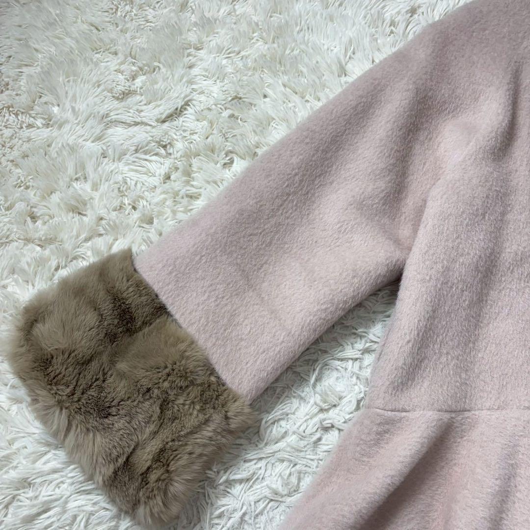 【美品】snidel ラビットファー Aラインコート　アルパカ　ウール　2012