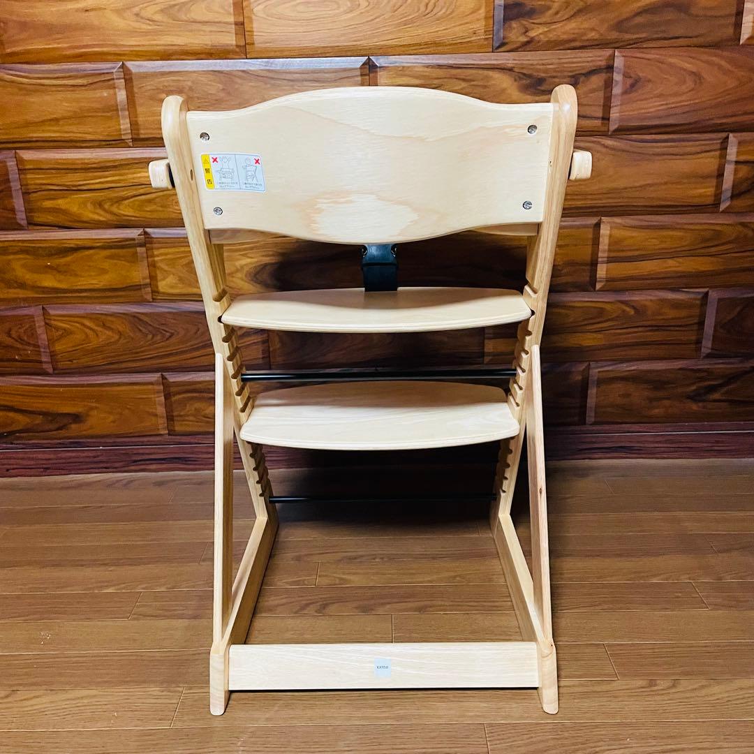 ✩極美品✩ カトージ プレミアムベビーチェア S ナチュラルウッド ハイチェア