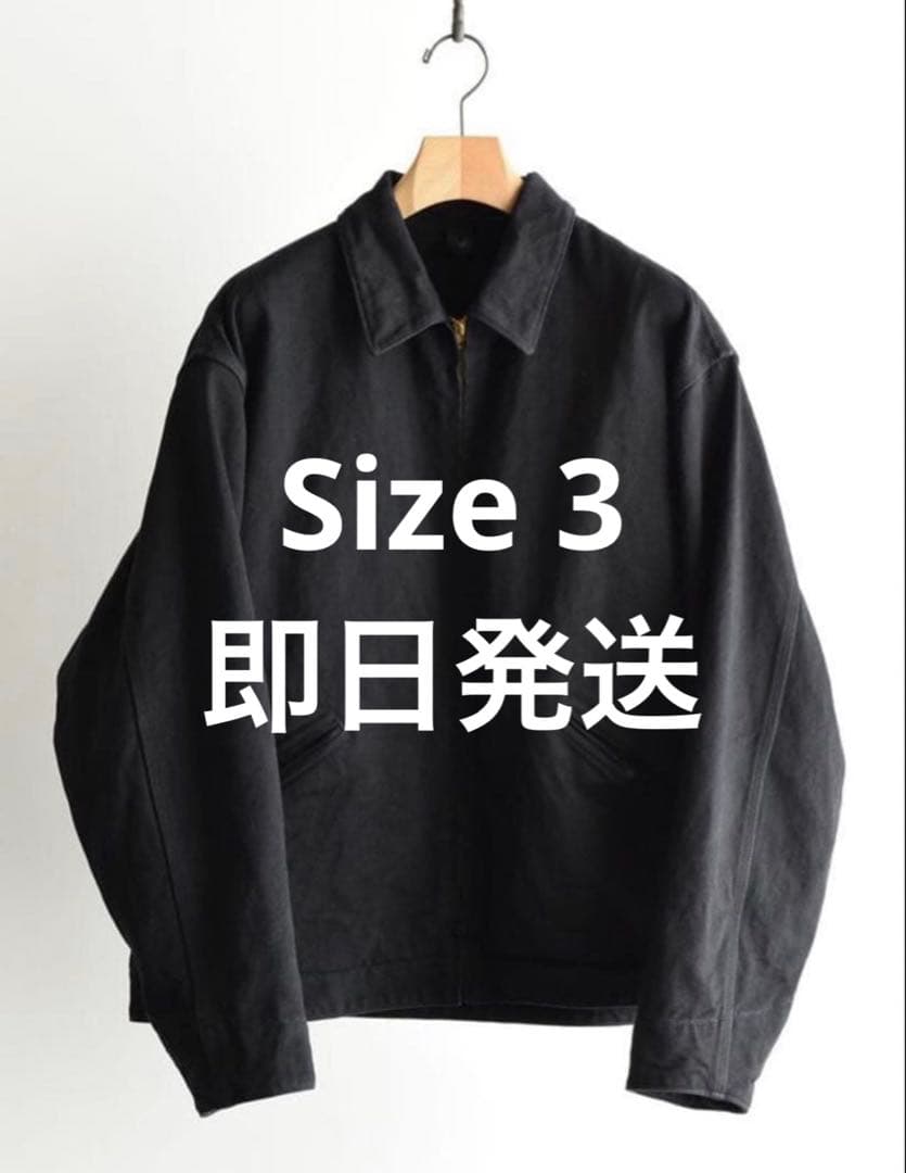 ジャケット・アウター 26SS COMOLI BLACK DENIM ZIP SHORT JACKET