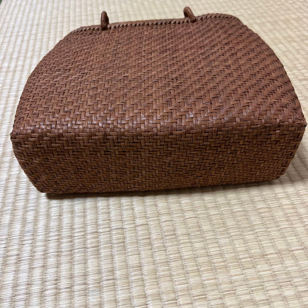 ★極美品★　山葡萄　かごバッグ網代編